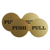 2" Round Push Pull Door Signs (Multipacks)