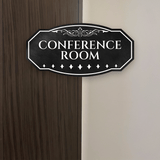 Victorian Plus Conference Room Wall or Door Sign | Legal and Courtroom Decoration