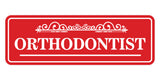 Signs ByLITA Standard Orthodontist Tooth Graphic Dentist Office Decor Wall or Door Sign