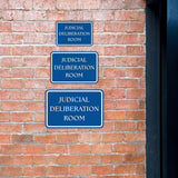 Classic Framed Plus Judicial Deliberation Room Door or Wall Sign | Court Rooms