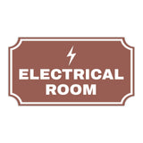 Notched Standard Electrical Room Wall or Door Sign | Facilities and Rooms Sign