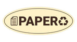 Signs ByLITA Oval Paper Sign - Laser-Engraved Lettering | Durable ABS Plastic | Vibrant Colors | Powerful Foam Tape