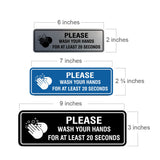 Standard Please Wash Your Hands For At Least 20 Seconds Sign
