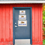 Classic Framed Plus Boat Ramp Wall or Door Sign | Marina Quayside Signage