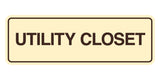Signs ByLITA Standard Utility Closet Wall or Door Sign | Easy Installation | Office & Home Signage