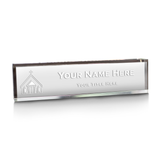 Church Themed, Church Building, Personalized Acrylic Desk Sign (2 x 10")