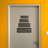 Standard Plus Please Close The Freezer Wall or Door Sign | Energy Saving Kitchen Signage