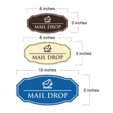 Signs ByLITA Victorian Mail Drop Durable ABS Plastic | Laser Engraved | Easy Installation | Elegant Design Wall or Door Sign
