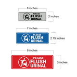 Signs ByLITA Standard Please Flush Urinal Wall or Door Sign