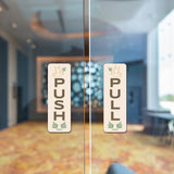 Signs ByLITA Vertical Push and Pull Door Signs (Peace Dove Church Entrance)