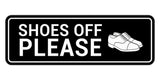 Standard Shoes Off Please (Classic Shoes) Wall or Door Sign