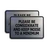 Signs ByLITA Classic Framed, Please Be Considerate and Keep Noise to a Minimum Wall or Door Sign (Multipacks)