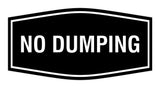 Signs ByLITA Fancy No Dumping Sign - Take Trash Away | Durable Material | Easy Installation Wall or Door Sign