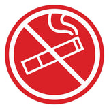 Signs ByLITA Circle No Smoking Graphic Door or Wall Sign | Easy Installation | Durable Construction | Promote Health And Safety | Caution Warning Sign for Home, Business and Office Spaces