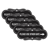 Signs ByLITA Designer Please Use Other Gate Wall or Door Sign (Multipacks)