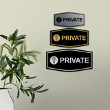 Fancy Private (Key) Wall or Door Sign