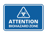 Signs ByLITA Classic Framed Attention: Biohazard Zone Door or Wall Sign Easy Installation | Health And Safety | Building And Warning Signs