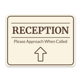 Classic Framed Plus Reception – Please Approach When Called Door or Wall Sign | Medical Facility Greeting & Reception