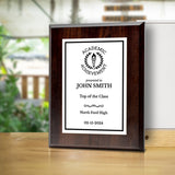 Academic Achievement Customizable Award Plaque | Recognition of Achievement and Service Personalizable Plaques