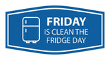 Signs ByLITA Fancy Friday Is Clean The Fridge Day Wall or Door Sign