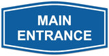 Signs ByLITA Fancy Main Entrance Sign - LEGIBLE Lettering | Durable ABS Plastic | Vibrant Colors | Powerful Foam Tape