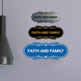 Designer Faith and Family Wall or Door Sign
