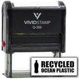 All Quality Recycled Ocean Plastic Self-Inking Rubber Stamp