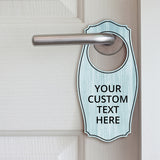 Custom Full Color Door Hangers (4 x 8") | Personalized Door Handle Signs for Homes and Businesses | Create Your Own Message