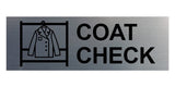 Basic Coat Check Wall or Door Sign