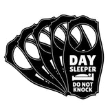 Day Sleeper Do Not Knock Door Hanger | House or Business Door Sign