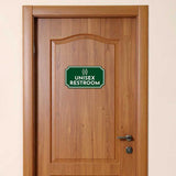 Notched Standard Unisex Restrooms Wall or Door Sign