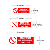 Standard Plus Do Not Store Raw And Cooked Food Together Door or Wall Sign