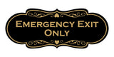 Signs ByLITA Designer Emergency Exit Only Wall or Door Sign