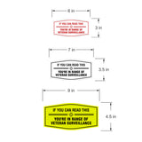 Signs ByLITA Fancy If You Can Read This, You're in Range of Veteran Surveillance Easy Installation | Honor Veterans with Military Signs | US Pride | Businesses and Homes Wall or Door Sign