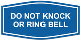 Signs ByLITA Fancy Do Not Knock Or Ring Bell Sign | Durable Plastic | Vibrant Colors | Powerful Foam Tape