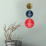 Circle Do Not Extinguish With Water Wall or Door Sign