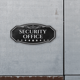 Victorian Plus Security Office Wall or Door Sign | Legal and Courtroom Decoration