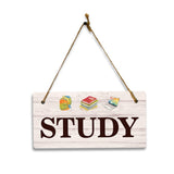 Signs ByLITA Home Room Signs 5x10 Hanging Plus Wall or Door Sign | Home Room Signage Décor