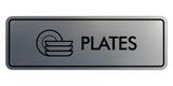 Signs ByLITA Standard Plates Door or Wall Sign Easy Installation | Durable Construction | Kitchen Essentials | Hygiene | AirBnB Signs