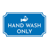 Notched Standard Facility Hygiene Wall or Door Sign