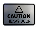 Signs ByLITA Classic Framed Caution Heavy Door Door or Wall Sign Easy Installation | Health And Safety | Building And Warning Signs