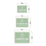 Classic Framed Plus Compost Bin – Food Waste Only Door or Wall Sign | Waste Disposal Etiquette