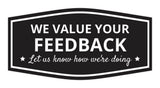 Signs ByLITA Fancy We Value Your Feedback! Let Us Know How We're Doing Easy Installation | Durable Construction | Barbers | Grooming and Styling | Hair Wall or Door Sign
