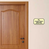 Notched Standard Property Under 24hr Video Surveillance (Camera Left) Wall or Door Sign | Warning/Safety/Precaution