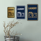 Signs ByLITA Portrait Round Laundry Wall or Door Sign
