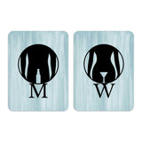 Portrait Round Plus - Fun Rude Restroom Wall or Door Sign | Fun Restroom Sign