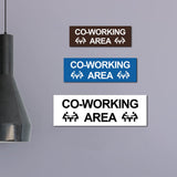 Basic Co-Working Area Wall or Door Sign