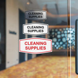 Signs ByLITA Fancy Cleaning Supplies Sign | Durable Plastic | Vibrant Colors | Powerful Foam Tape