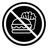 Signs ByLITA Circle No Food Allowed Graphic Door or Wall Sign | Easy Installation | Durable Construction | Promote Health And Safety | Caution Warning Sign for Home, Business and Office Spaces