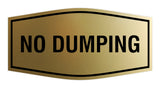 Signs ByLITA Fancy No Dumping Sign - Take Trash Away | Durable Material | Easy Installation Wall or Door Sign